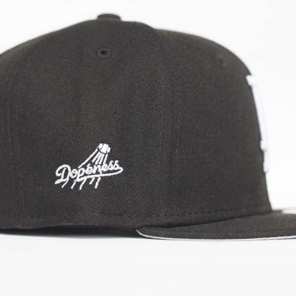 L.A.W Dopeness New Era Logo White 59FIFTY Fitted Hat - Picture 4 of 7